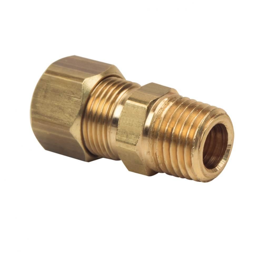 Compression Male Reducing Adaptor, 3/8&apos;&apos; Od Tube X 1/4&apos;&apos; Mip