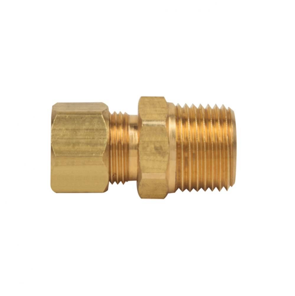 Compression Male Adaptor, 3/8&apos;&apos; Od Tube X 3/8&apos;&apos; Mip