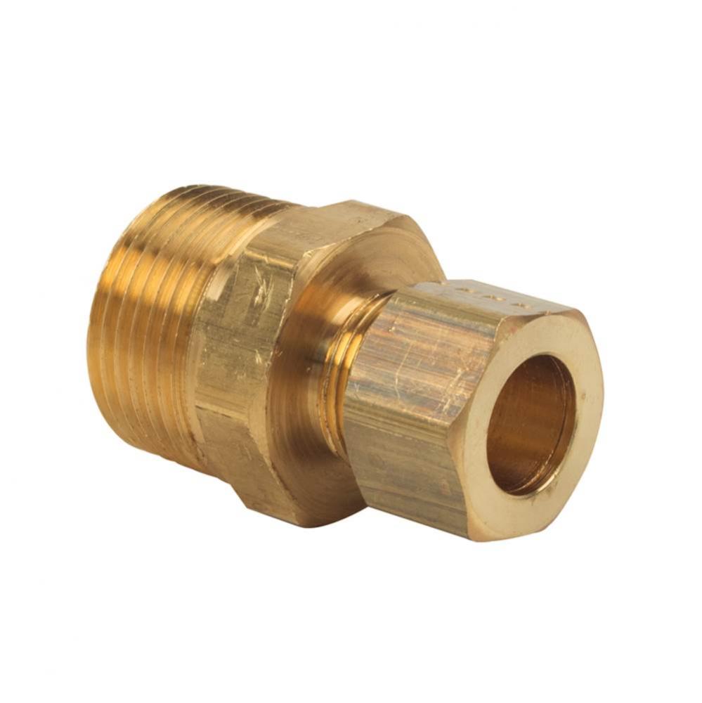 Compression Male Reducing Adaptor, 1/2&apos;&apos; Od Tube X 3/4&apos;&apos; Mip