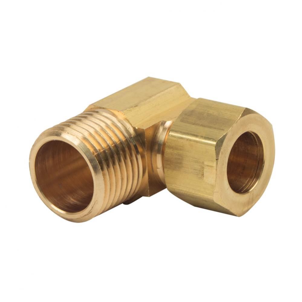 Brass Fitting - Comp X Mip Elbow 1/2&apos;&apos; Od Tube X 1/2&apos;&apos; Mip