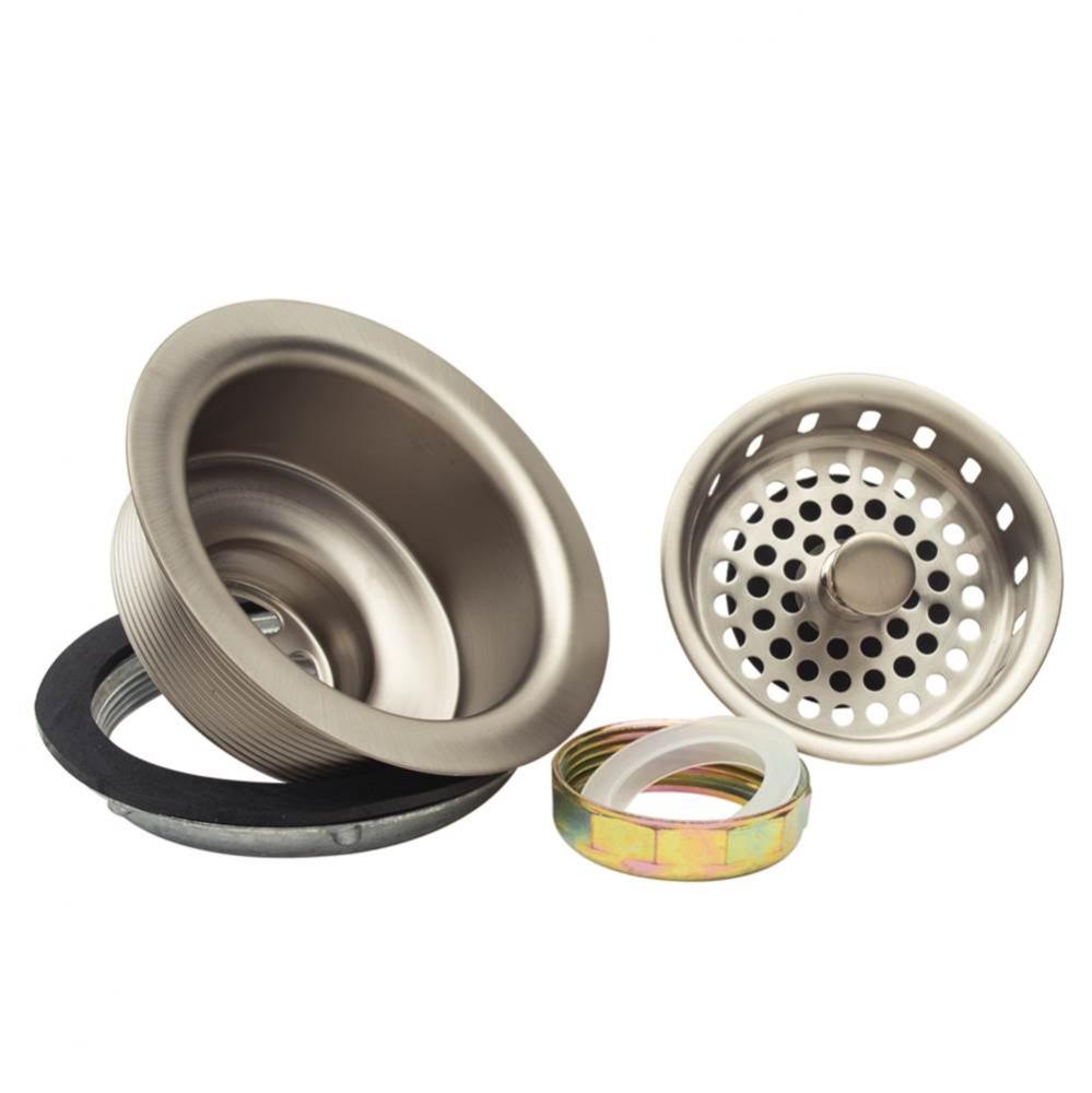 Spf Brs Lrg Bskt Strnr - 3-1/2&apos;&apos; Post Style Basket W/ Nuts And Washers