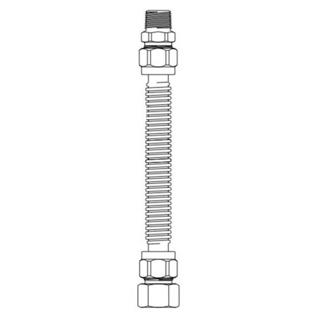 CSS GAS CONN 1/2&apos;&apos; OD NUT X NUT X 70&apos;&apos; NON CSA