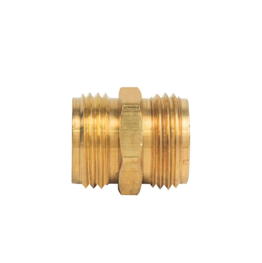 MALE HOSE UNION, 3/4&apos;&apos; MALE HOSE THREAD, BOTH ENDS