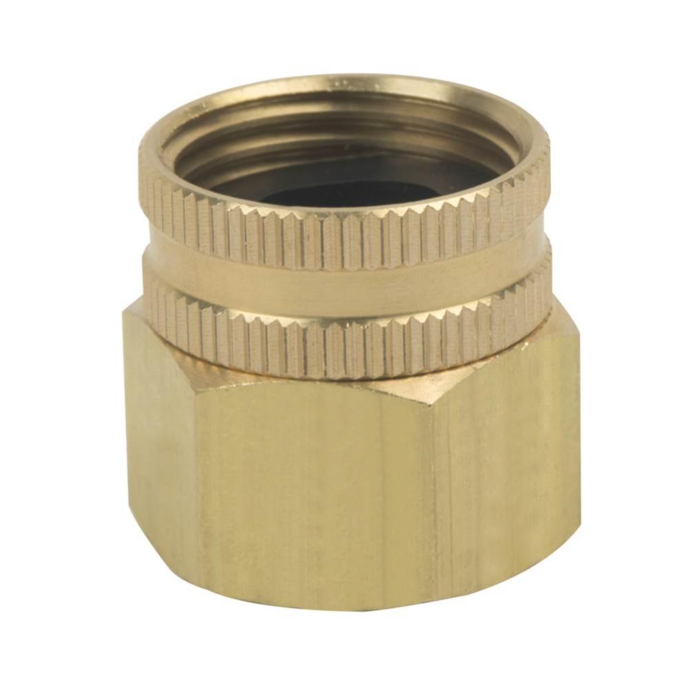 FEMALE SWIVEL HOSE ADAPTOR (FIP END), 3/4&apos;&apos; FEMALE HOSE THREAD X 3/4&apos;&apos; FIP