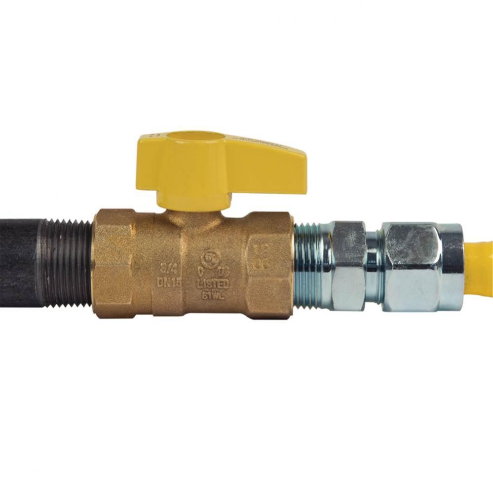 Gas Ball Valve 3/4&apos;&apos; Fip X 3/4&apos;&apos; Fip