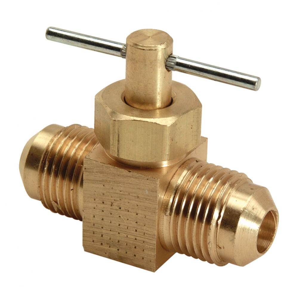 FLARE X FLARE NEEDLE VALVE, 3/8&apos;&apos; OD FLARE X 3/8&apos;&apos; OD FLARE