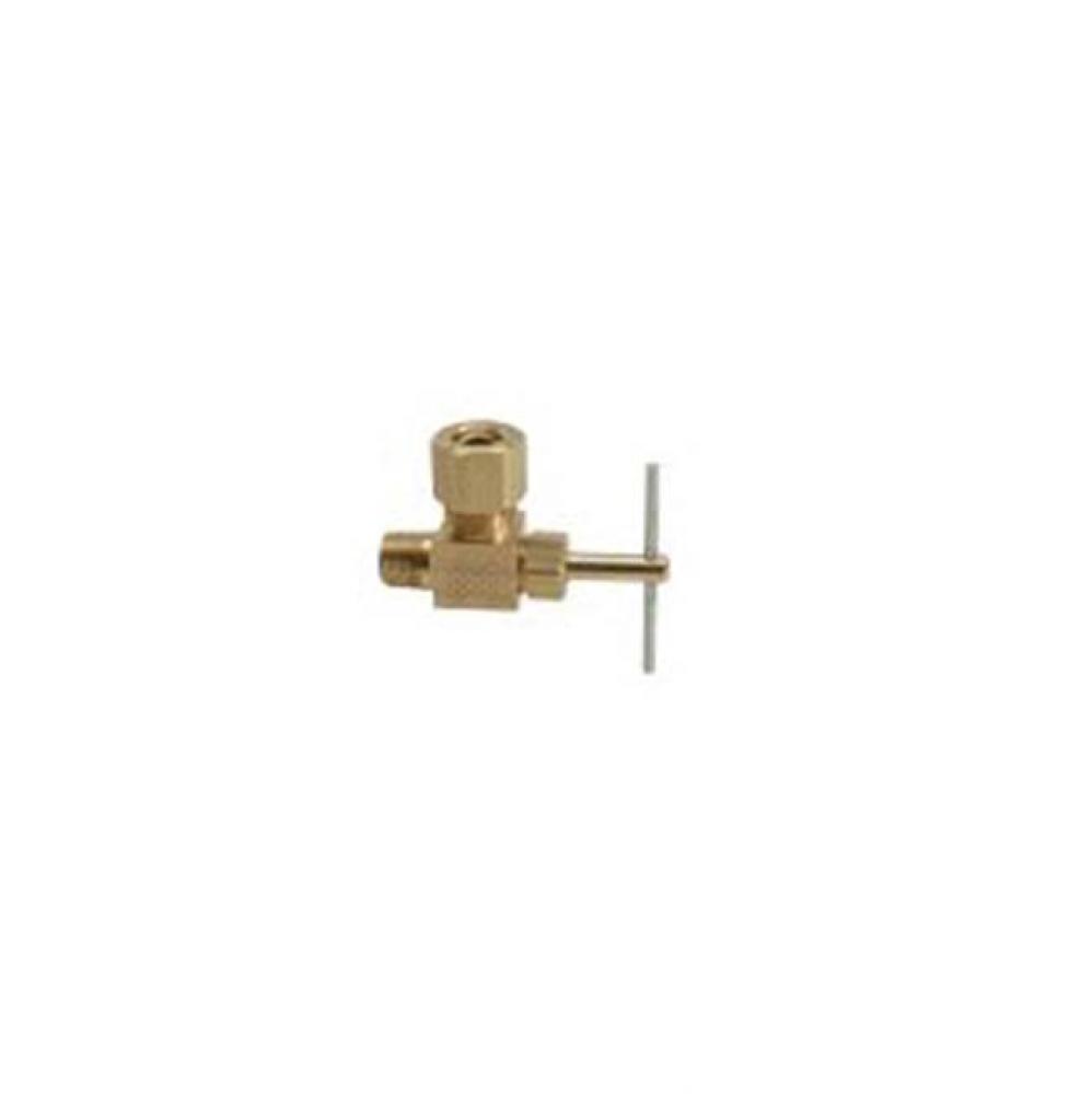 COMPRESSION X MIP NEEDLE VALVE, 1/4&apos;&apos; OD COMP X 1/8&apos;&apos; MIP, ANGLE