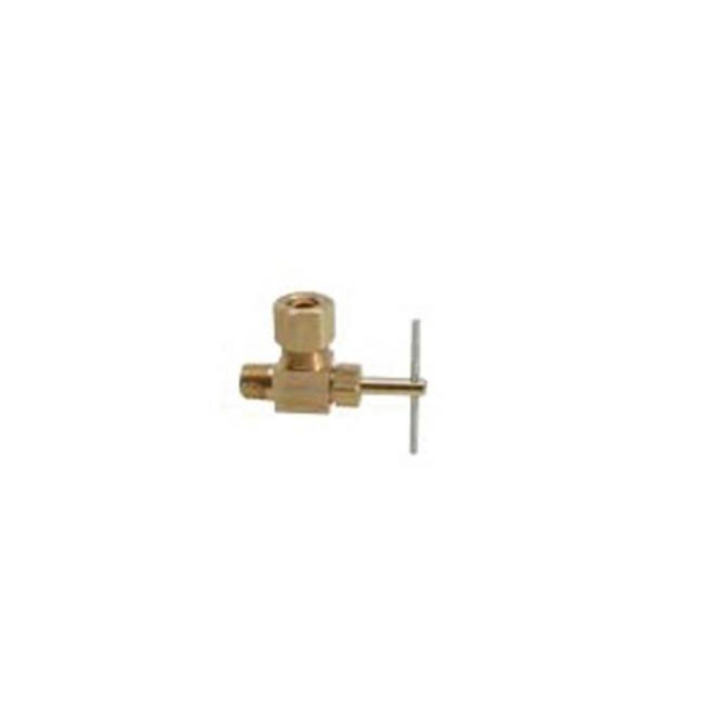 COMPRESSION X MIP NEEDLE VALVE, 3/8&apos;&apos; OD COMP X 1/4&apos;&apos; MIP, ANGLE