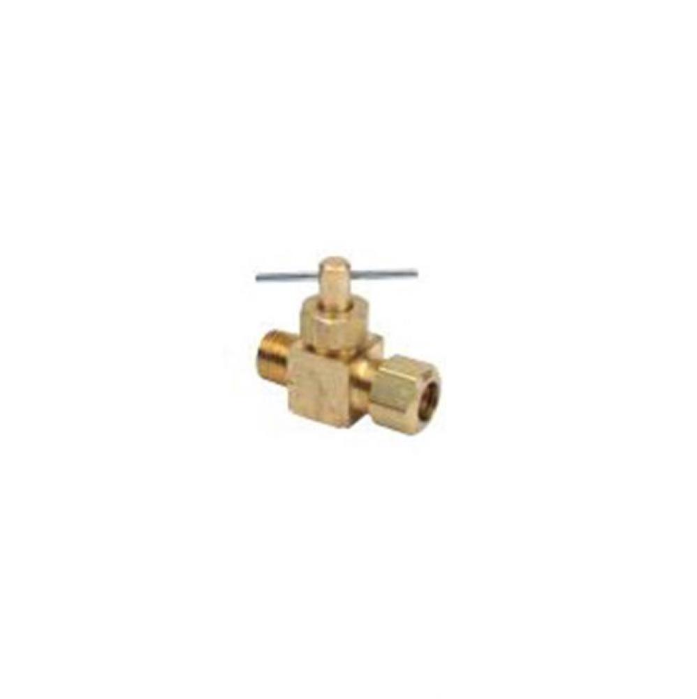 COMPRESSION X MIP NEEDLE VALVE, 1/4&apos;&apos; OD COMP X 1/8&apos;&apos; MIP