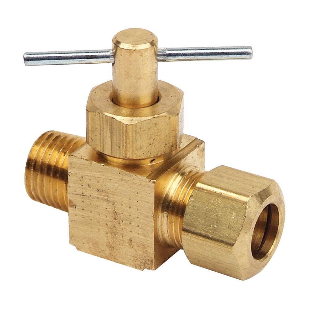 COMPRESSION X MIP NEEDLE VALVE, 1/4&apos;&apos; OD COMP X 1/4&apos;&apos; MIP