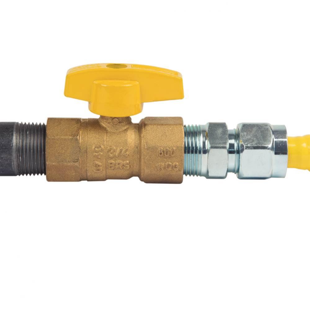 Gas Ball Valve 3/4&apos;&apos; Fip X 3/4&apos;&apos; Fip