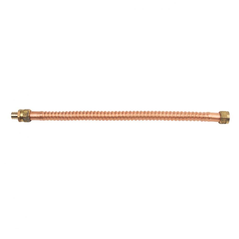 COPPER WATER HEATER CONN 3/4&apos;&apos; FIP X 3/4&apos;&apos; PEX BARB X 18&apos;&apos;