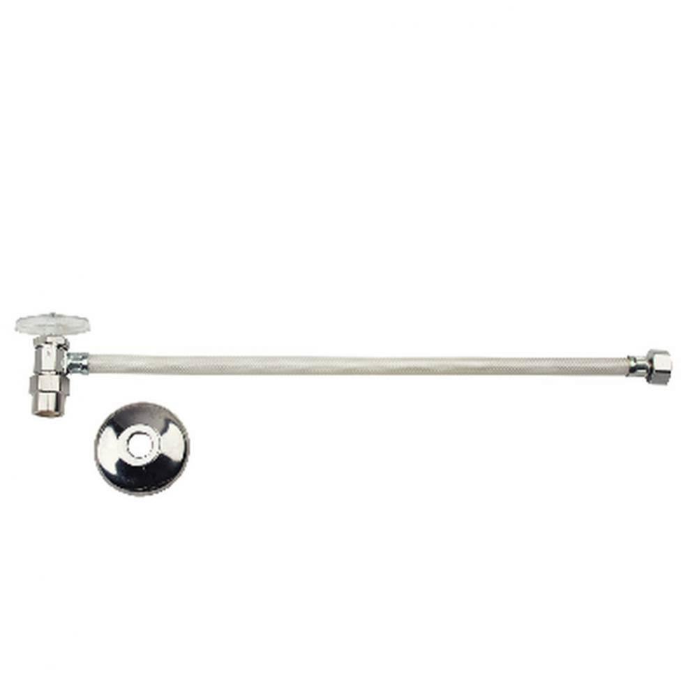 FAUCET MT ONE-PC SUPPLY - ANG/VINYL CONN.- 1/2&apos;&apos; NOM CPVC X 1/2&apos;&apos; FIP X 20&apo