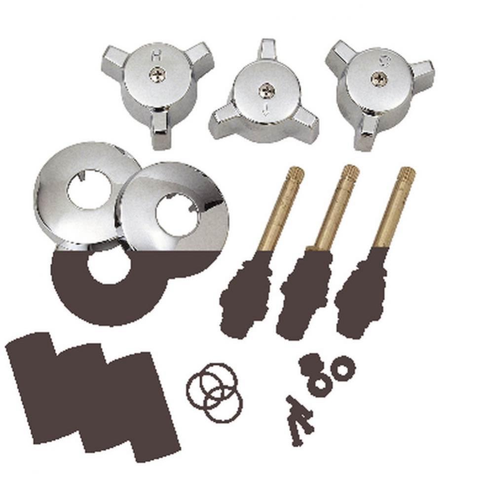 ELJER CHROME TUB/SHOWER REBUILD KIT