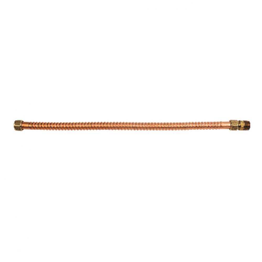 Copper Wtr Htr Conn. - 3/4&apos;&apos; Fip/Mip X 3/4&apos;&apos; Fip X 24&apos;&apos;