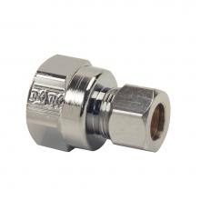 Brasscraft 12X R - COMPRESSION FEMALE REDUCING ADAPTOR, 3/8'' OD TUBE, DRILL THROUGH (NO TUBE STOP) X 1/2&a