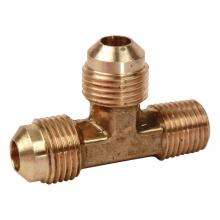 Brasscraft 151-4-2 - FLARE MALE TEE ADAPTOR (MIP ON RUN), 1/4'' OD TUBE X 1/8'' MIP X 1/4'&apo