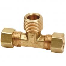 Brasscraft 72-4-2X - COMPRESSION MALE TEE ADAPTOR (MIP ON BRANCH), 1/4'' OD TUBE X 1/4'' OD TUBE X