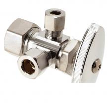 Brasscraft CR1900RX C1 - MT DUAL OUTLET STOP - 1/2'' NOM COMP  X 3/8'' OD COMP  X 1/4'' OD CO