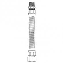 Brasscraft CSSDNN-10N - CSS GAS CONN 1/2'' OD NUT X NUT X 10'' NON CSA