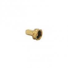 Brasscraft HU126-8-12H - FEMALE HOSE SWIVEL BARBED ADAPTOR W/ HEX NUT, 3/4'' FEMALE HOSE THREAD X 1/2''