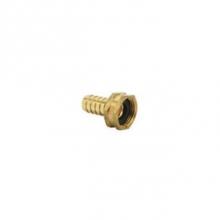 Brasscraft HU126-8-12HX - FEMALE HOSE SWIVEL BARBED ADAPTOR W/ HEX NUT, 3/4'' FEMALE HOSE THREAD X 1/2''