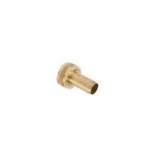 Brasscraft HU126-8-12X - FEMALE HOSE SWIVEL BARBED ADAPTOR W/ ROUND NUT, 3/4'' FEMALE HOSE THREAD X 1/2'&apo