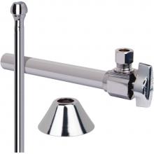 Brasscraft KTCS400AX C - Faucet 1/4 Turn Supply Kit W/ 5'' Swt. Ext. - Ang/Riser - 1/2'' Nom Sweat X 3/