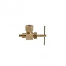 Brasscraft NEV3-C1 - COMPRESSION X MIP NEEDLE VALVE, 1/4'' OD COMP X 1/8'' MIP W/ EXTENSION, ANGLE