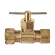 Brasscraft NV105-3 - COMPRESSION X COMPRESSION NEEDLE VALVE, 3/16'' OD COMP X 3/16'' OD COMP