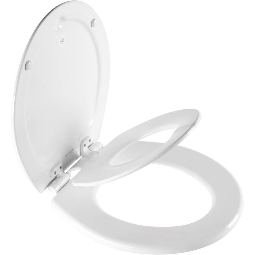 Bemis NextStep2&#xae; Child/Adult Round Toilet Seat in White with STA-TITE&#xae; Seat Fastening Sy