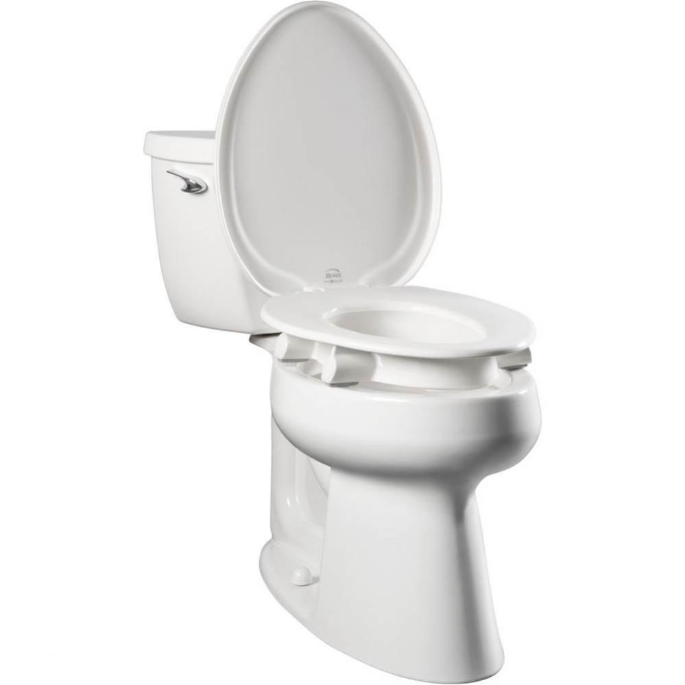 Clean Shield&#xae; 3&apos;&apos; Raised, Elongated Toilet Seat CFWC, Snap-2-Secure (STA-TITE), sel