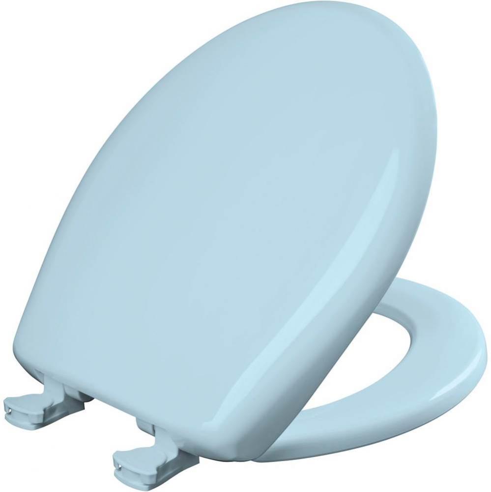 Round Plastic Toilet Seat with WhisperClose with EasyClean &amp; Change Hinge and STA-TITE in Dres