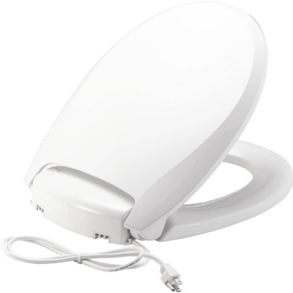 Round Closed Front with Cover Adjustable Heated Night Light Plastic Toilet Seat with Precision Sea