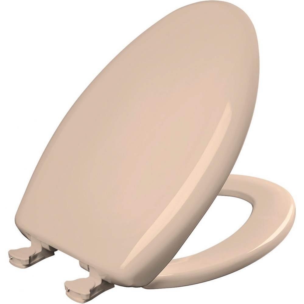 Elongated Plastic Toilet Seat with WhisperClose with EasyClean &amp; Change Hinge and STA-TITE in