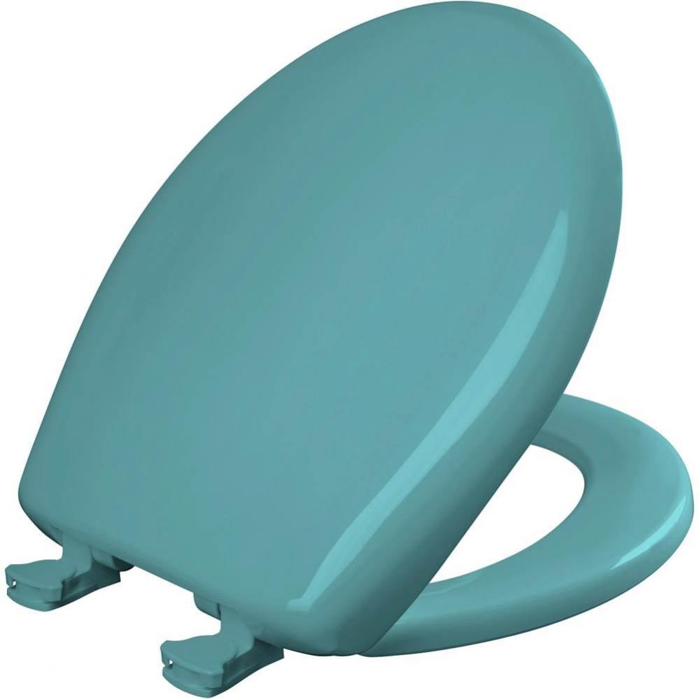 Round Plastic Toilet Seat with WhisperClose with EasyClean &amp; Change Hinge and STA-TITE in Clas