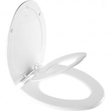 Bemis 1485E4 000 - Bemis NextStep2® Child/Adult Elongated Toilet Seat in White with STA-TITE® Seat Fastenin