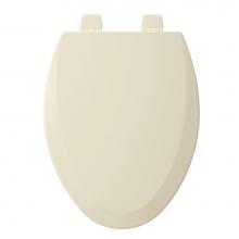 Bemis 1500TTT 346 - Elongated Enameled Wood Toilet Seat in Biscuit with Top-Tite STA-TITE Seat Fastening System and Pr