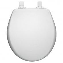 Bemis 9170PLSL 000 - Alesio II Round High Density Enameled Wood Toilet Seat in White with STA-TITE Seat Fastening Syste
