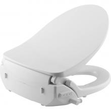 Bemis B1980NL 390 - Renew PLUS Bidet Cleansing Spa Elongated Toilet Seat in Cotton White with iLumalight, Easy-Clean &