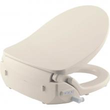 Bemis B980NL 346 - Renew PLUS Bidet Cleansing Spa Round Toilet Seat in Biscuit with iLumalight, Easy-Clean & Chan