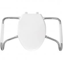 Bemis MA2150T 000 - Elongated Plastic Open Front With Cover Medic-Aid Toilet Seat with STA-TITE, DuraGuard and Stainle