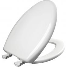 Bemis 7B1200SLOWT 020 - Elongated Plastic Toilet Seat with WhisperClose with EasyClean & Change Hinge and STA-TITE in