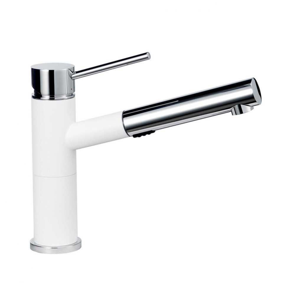 Alta Compact Pull-Out Dual - White/Chrome Dual Finish