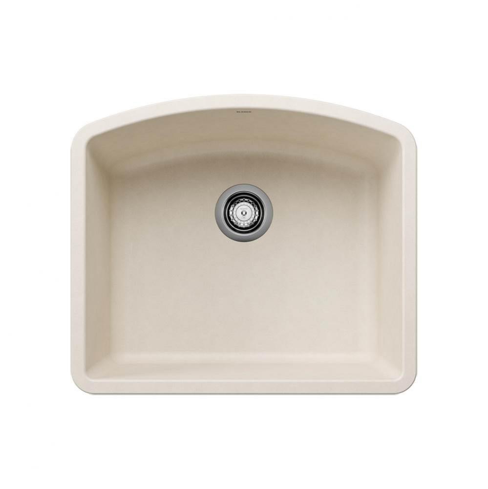 Diamond SILGRANIT 24&apos;&apos; Single Bowl Undermount Kitchen Sink - Soft White