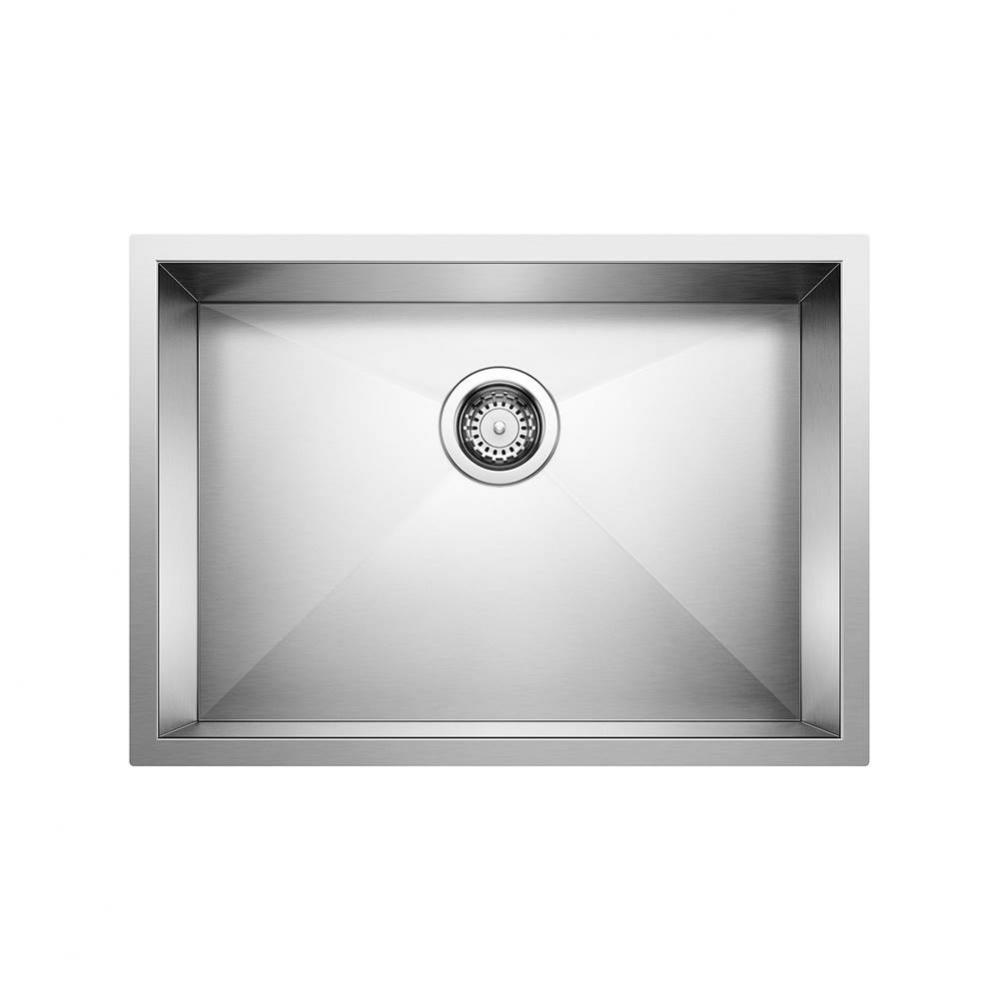 Quatrus R0 25&apos;&apos; Single Bowl Undermount Stainless Steel Kitchen Sink