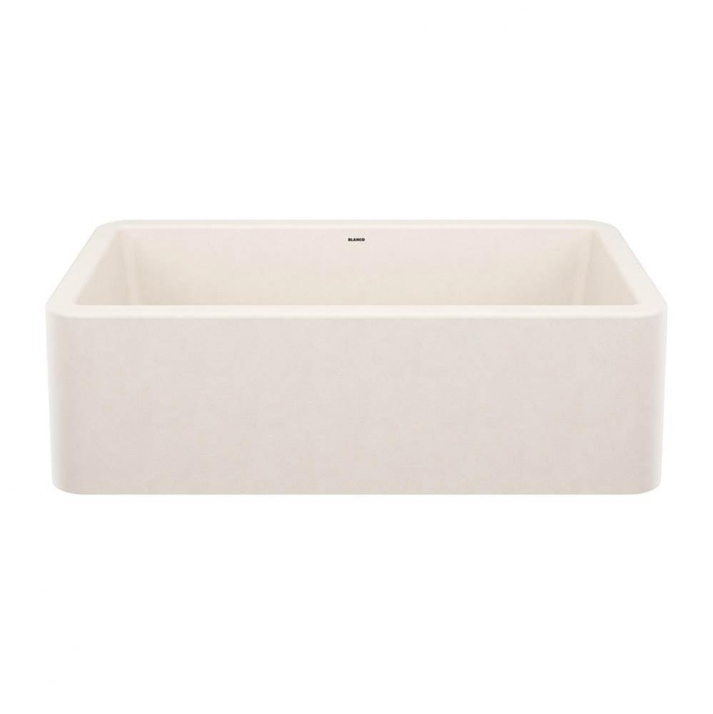 Ikon SILGRANIT 33&apos;&apos; Single Bowl Apron-Front Farmhouse Sink - Soft White