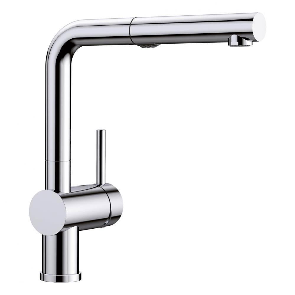 Linus Low Arc Pull-Out Dual-Spray Kitchen Faucet - Chrome