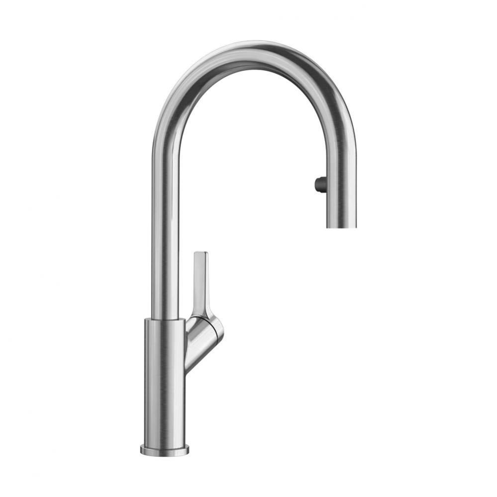 Urbena Pull-Down Dual-Spray Kitchen Faucet - Classic Steel