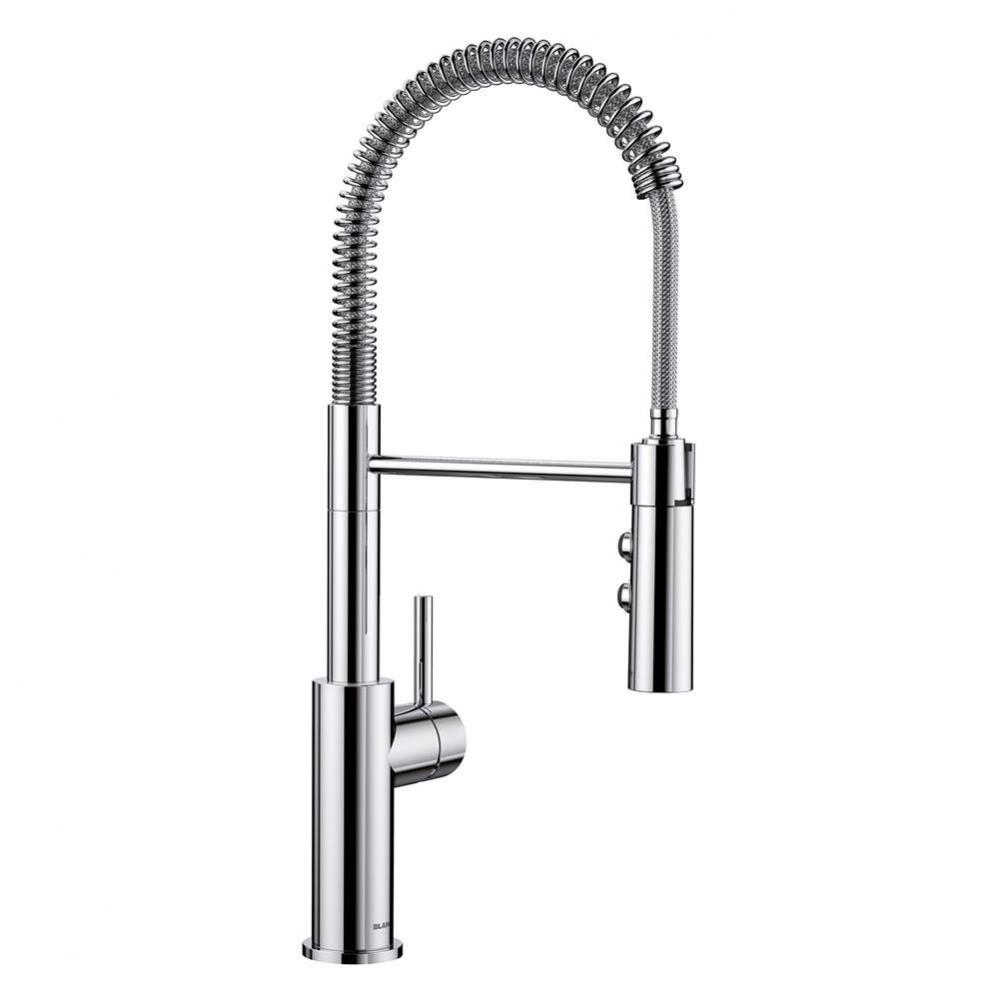 Catris Semi-Pro Pull-Down Dual-Spray Kitchen Faucet - Chrome